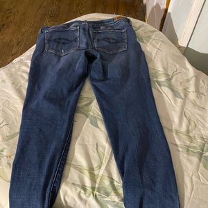 Abercrombie and Fitch size ten ripped signature jeans.